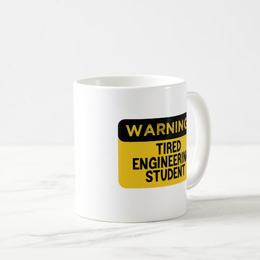 Warnung an einen müden Techniker Kaffeetasse (VorderseiteRechts)