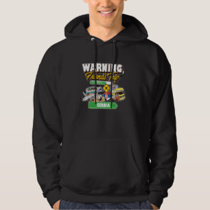 Warnung an Freunde Reise in Progress Serbien Reise Hoodie