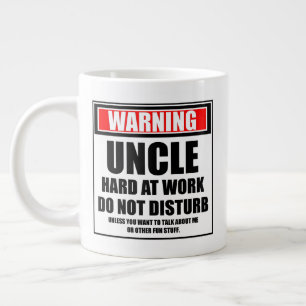 Warnung an Onkel hart am Arbeitsplatz stört nicht Jumbo-Tasse