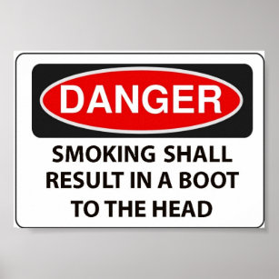 Warnung an Raucher Poster