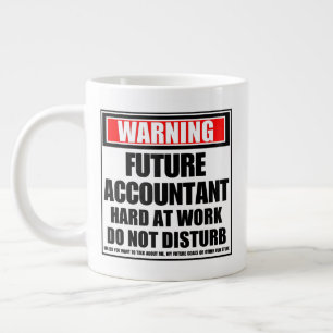 Warnung an zukünftige Buchhalter Jumbo-Tasse