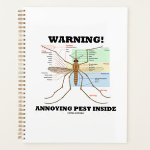 Warnung! Annoy Pest Inside Moskito Anatomie Planer