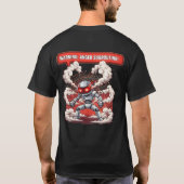 Warnung Ärger Subroutine! Lustige wütende Robotert T-Shirt (Rückseite)