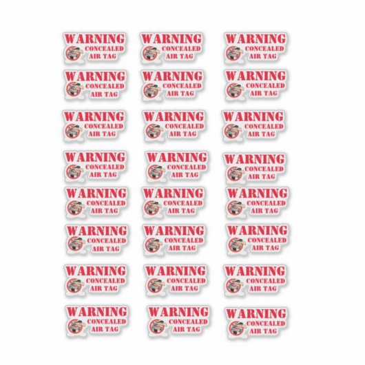 WARNUNG AUFKLEBER (Vorderseite)