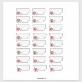 WARNUNG AUFKLEBER (Blatt)