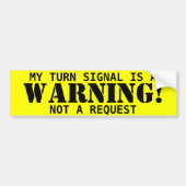 Warnung! Aufkleber Autoaufkleber (Vorne)