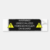 Warnung! Autoaufkleber (Vorne)