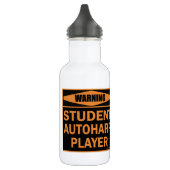 Warnung! AutoHarp Player für Studenten! Edelstahlflasche (Links)