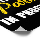 Warnung Bachelor Party in Progress-Team Poster (Ecke)