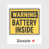 Warnung Batterie Innen Aufkleber (Blatt)