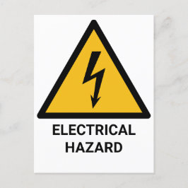 Warnung bei elektrischer Gefahr, Symbol für Elektr Postkarte