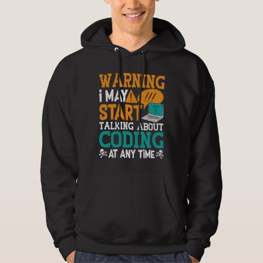 Warnung bei medizinischem Coder: Ich spreche viell Hoodie (Vorderseite)