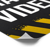 Warnung bei Videospielen Poster (Ecke)