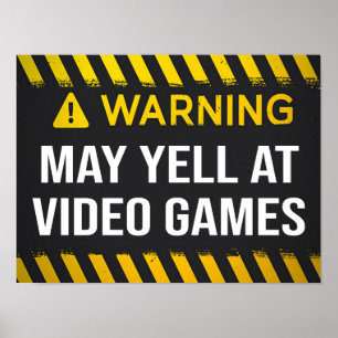 Warnung bei Videospielen Poster