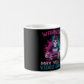 Warnung bei Videospielen Skeleton Gaming Kaffeetasse (VorderseiteRechts)