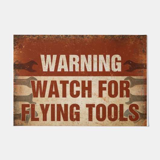 Warnung beim Flying-Tool Fußmatte (Vorderseite)