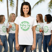 Warnung Besties Trip in Progress Green on White T-Shirt