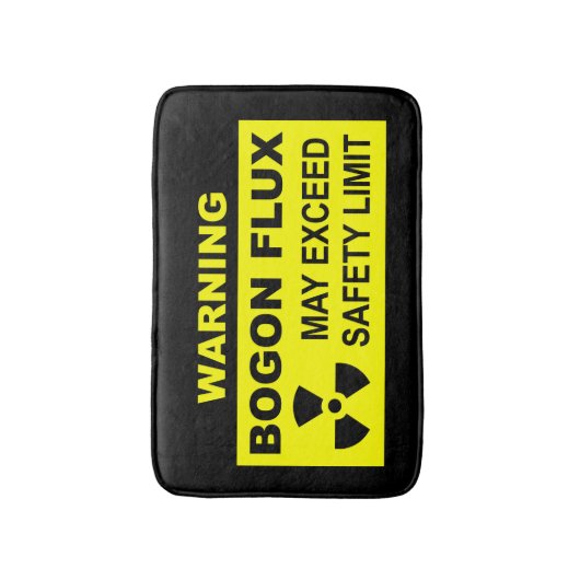 Warnung: Bogon Flux Badematte (Vorderseite Vertikal)