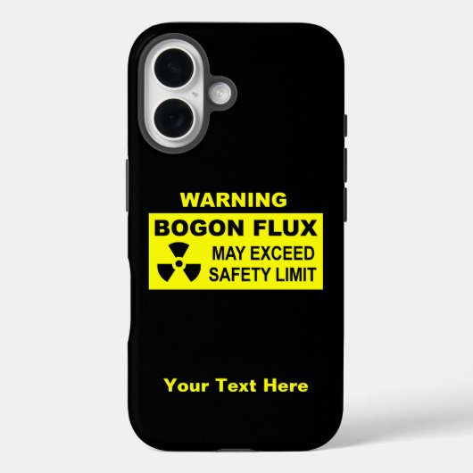 Warnung: Bogon Flux Case-Mate iPhone Hülle (Rückseite)