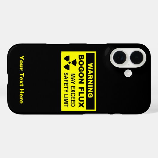 Warnung: Bogon Flux Case-Mate iPhone Hülle (Rückseite (Horizontal))