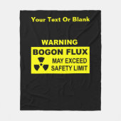 Warnung: Bogon Flux Fleecedecke (Vorderseite)