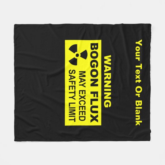 Warnung: Bogon Flux Fleecedecke (Vorderseite (Horizontal))