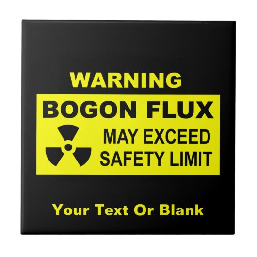 Warnung Bogon Flux Fliese (Vorderseite)