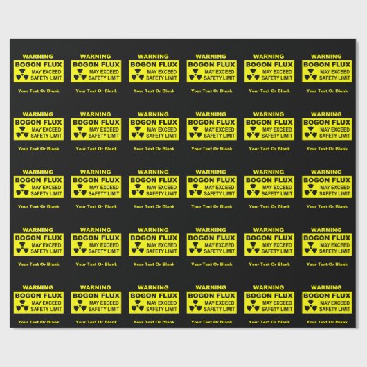 Warnung: Bogon Flux Geschenkpapier (Flach)