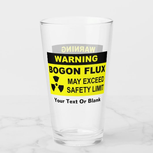 Warnung: Bogon Flux Glas (Rückseite)