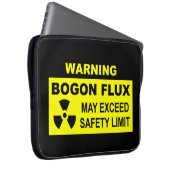 Warnung: Bogon Flux Laptopschutzhülle (Vorne Rechts)