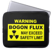 Warnung: Bogon Flux Laptopschutzhülle (Vorderseite)