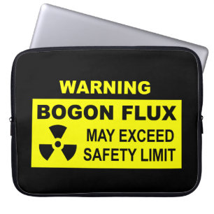 Warnung: Bogon Flux Laptopschutzhülle