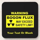 Warnung: Bogon Flux Untersetzer (Vorderseite)