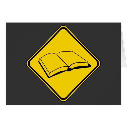 Warnung: Bücher stehen vor! (Vorderseite (Horizontal))