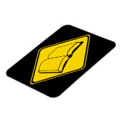 Warnung: Bücher stehen vor! Magnet (Linke Seite)