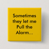 Warnung Button (Vorderseite)