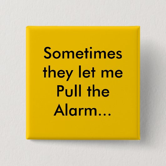 Warnung Button (Vorderseite)