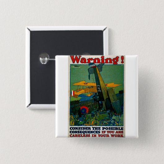 Warnung! Button (Vorne & Hinten)