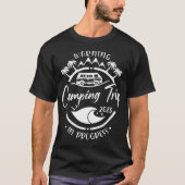 Warnung Camping Trip 2023 in Arbeit Bester Freund T-Shirt (Vorderseite)