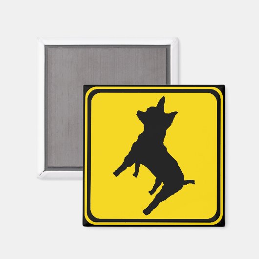 Warnung - Chihuahua Xing! Magnet (Vorderseite/Rückseite)