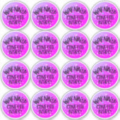 Warnung Confetti Inside Niedlich Party Pack Busine Aufkleber (Vorderseite)