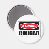 Warnung COUGAR Magnet (Vorderseite/Rückseite)