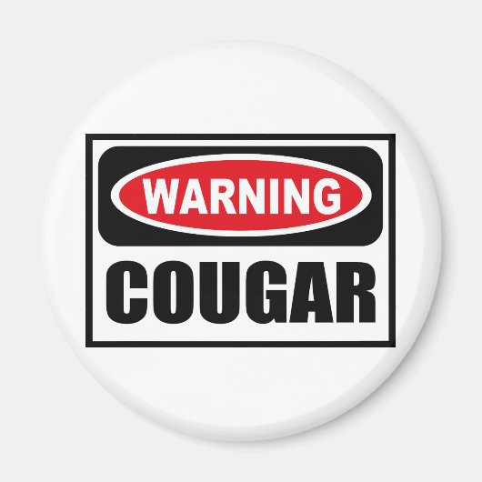Warnung COUGAR Magnet (Vorne)