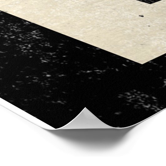 Warnung darf nicht auf den Hundehund schießen Poster (Ecke)