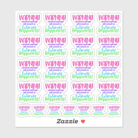 Warnung! Das Open-Source-Paket wird in Extreme... Aufkleber (Blatt)