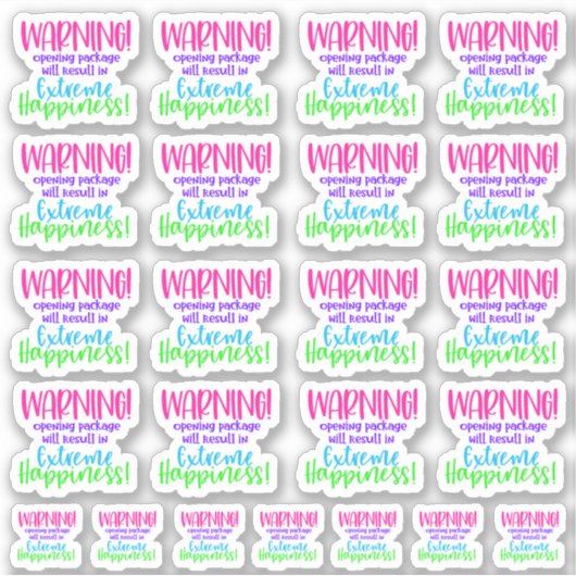 Warnung! Das Open-Source-Paket wird in Extreme... Aufkleber (Vorderseite)