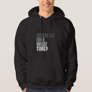 Warnung, dass dies eine schreckliche Idee ist, was Hoodie
