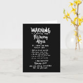 Warnung, dass ich an Fibromyalgie leide - Spaß Fib Karte (Gelbe Blume)