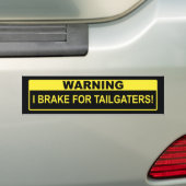 Warnung, dass ich Bremse für Schneider! Autoaufkleber (Auf Auto)