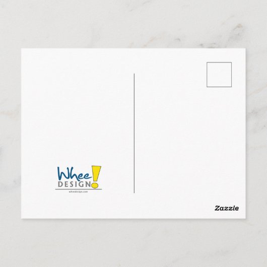 Warnung, dass ich eine verrückte Schwulenschwester Postkarte (Rückseite)